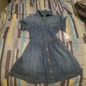Belted Denim Dress